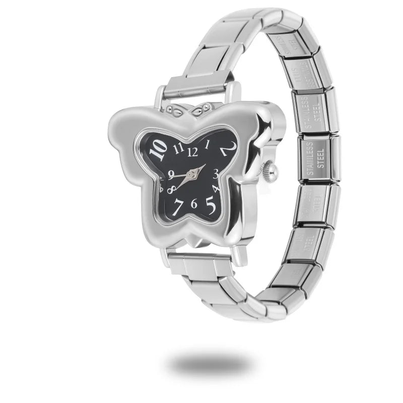 Italian Stainless Butterfly Watch