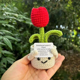 Crochet Handmade Knitted Tulip Flowers