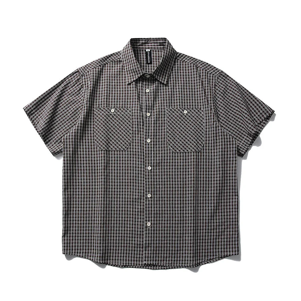 Cityboy Plaid Cotton Short Sleeve Shirt