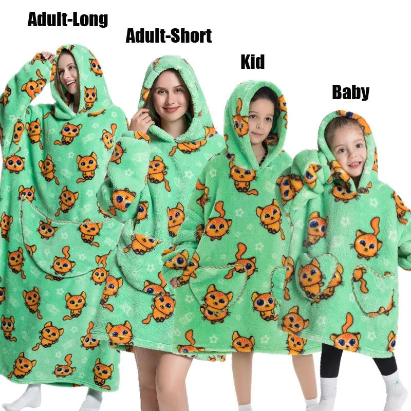 Oversized Blanket Family Matching Hoodie