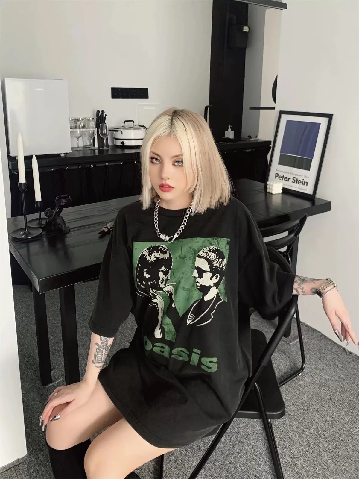 Vintage Washed Black Rock Band T-Shirt