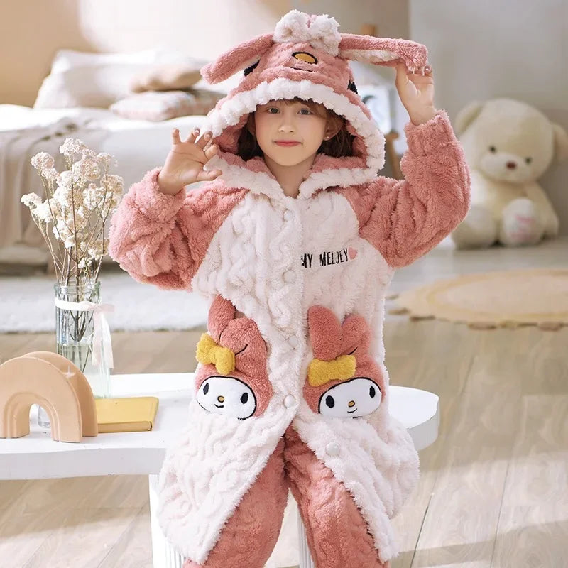 Kuromi Kinder Plüschpyjama