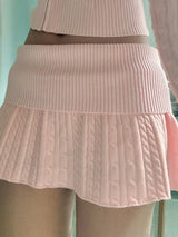 Soft Girl Pink Mini Skirt