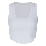 Square Neck Ribbed Tank Top
