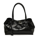Corporate Girl Shiny Leather Shoulder Bag