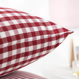 Red Striped Cushion Cover