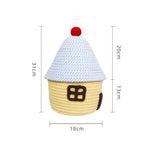 Kawaii House-Shaped Storage Basket