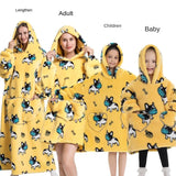 Family Oversize Sherpa Blanket Hoodie