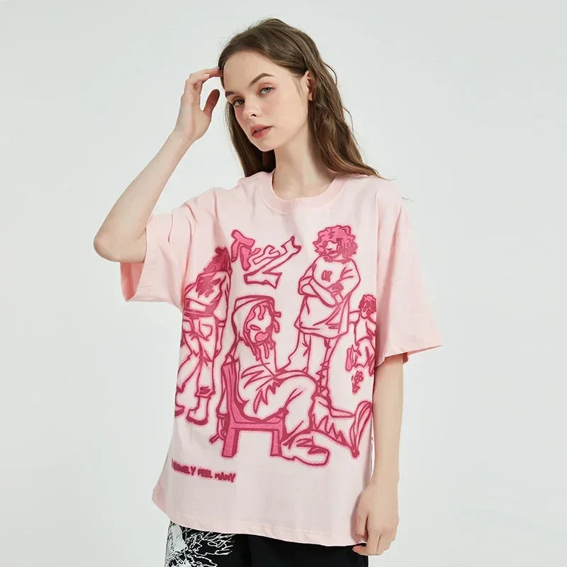 Camiseta de dibujos animados Vida Joven