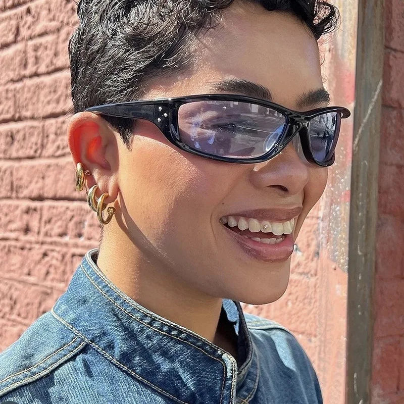 Y2k Retro Steam Punk Sunglasses