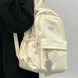 Nylon Multi-pocket School Backpack