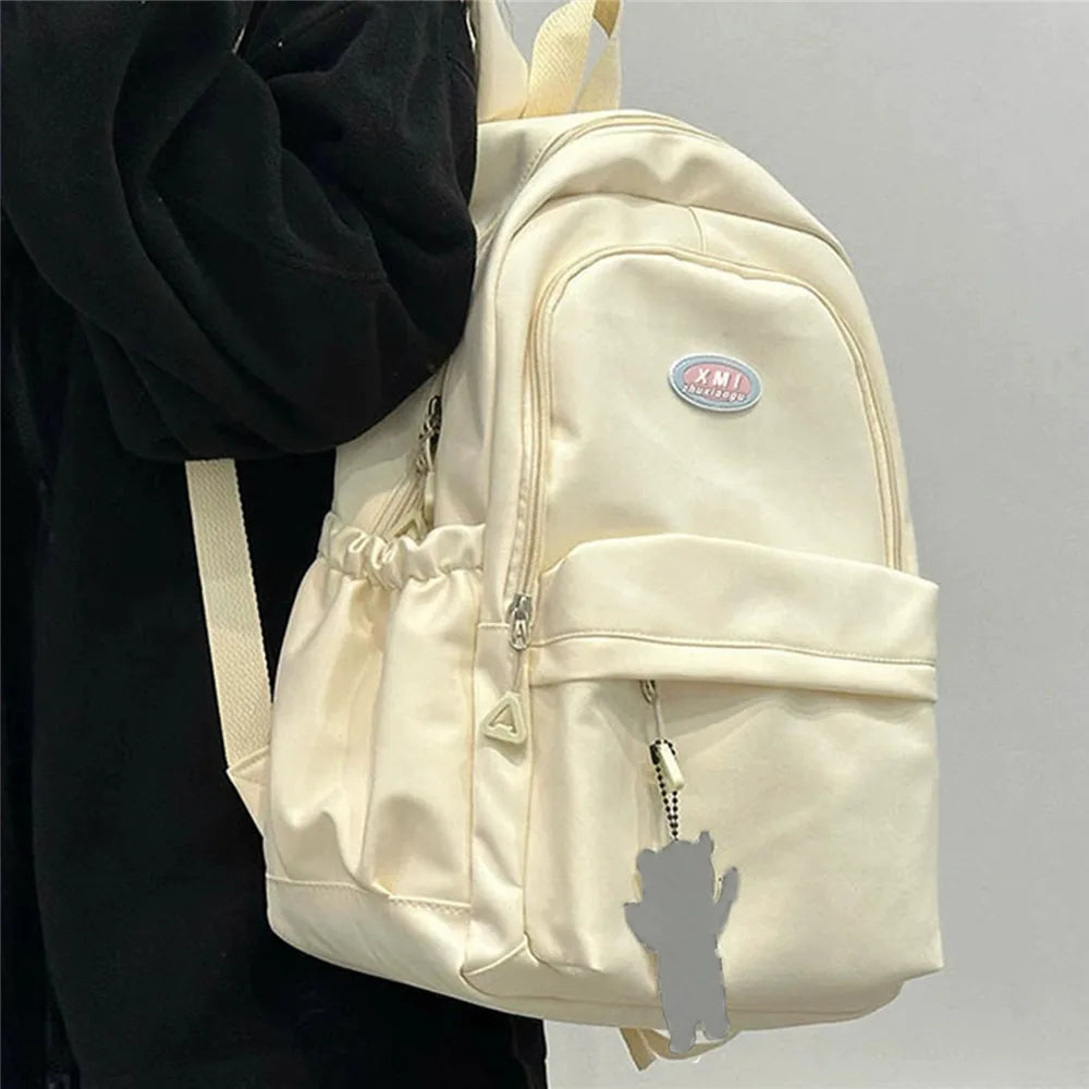 Nylon Multi-pocket School Backpack