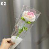 Gestrickter Rosen-Tulpen-Blumenstrauß für Hochzeiten