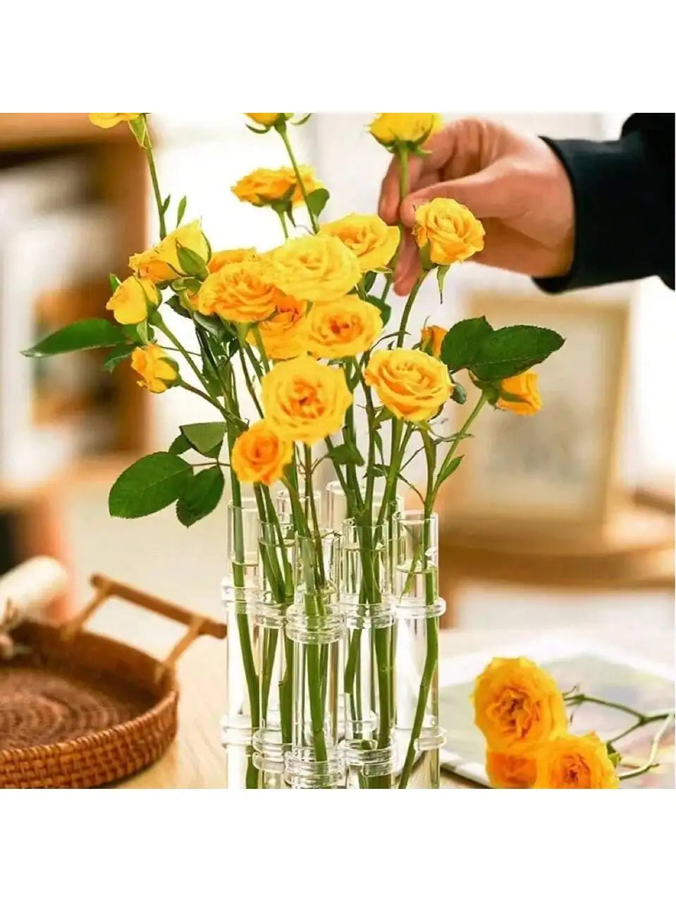 Test Tube Flower Vintage Vase