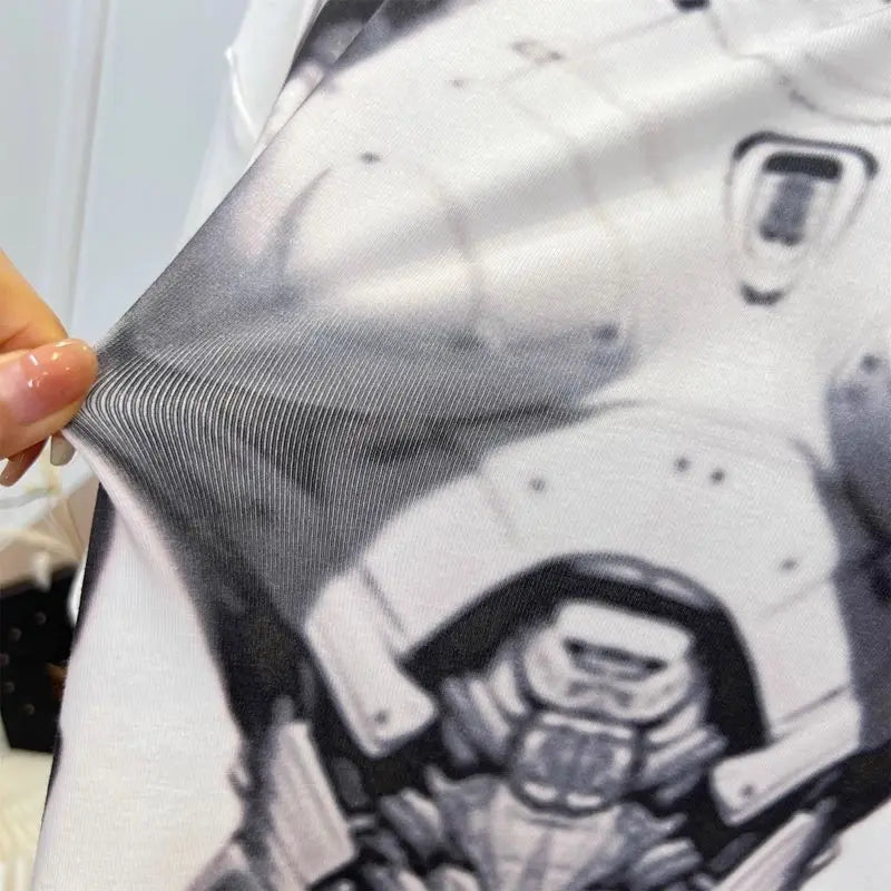 Robotic Girl Printed T-Shirt