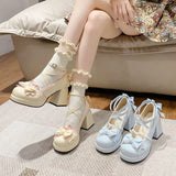 Lolita Coquette Chunky High Heels