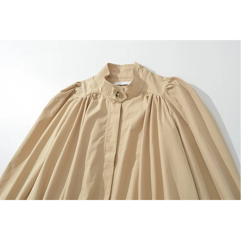 Elegant Style Pleated Shirt For Women