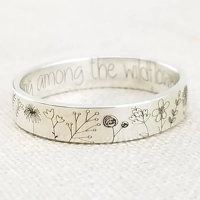 Handmade Vintage Dandelion Ring