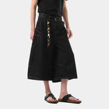 Retro American Loose Fit Cropped Jort