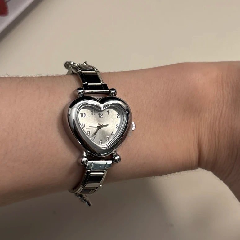 Heart Simple Stainless Steel Watch
