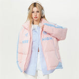 Barbie Core Oversized Women's Puffer Jacket