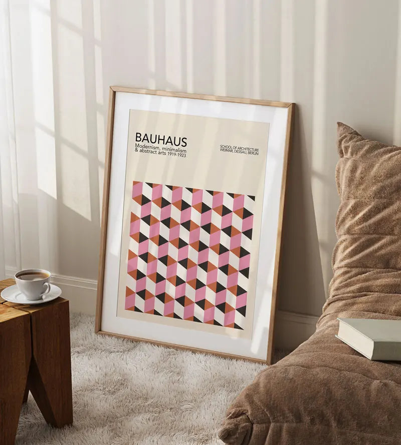 Modernist Geometric Canvas Poster