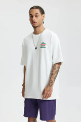Nature Print Mountain T-Shirt