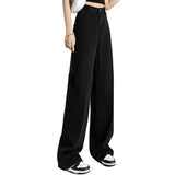 High Waist Stacked Straight Leg Jeans
