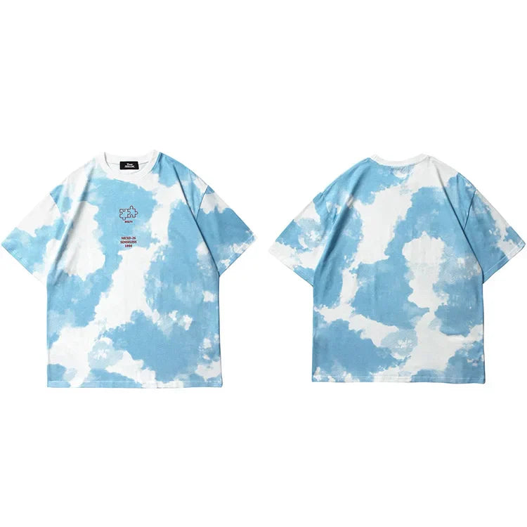 Colorful Puzzle Print T-Shirt