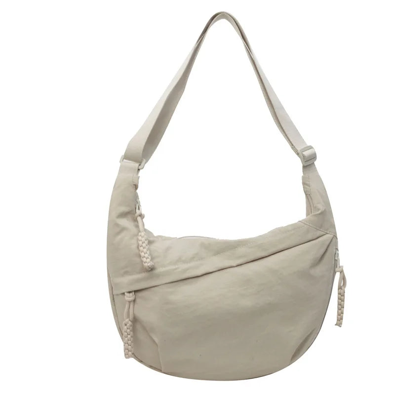 Y2K Nylon Fabric Women's Shoulder Bag