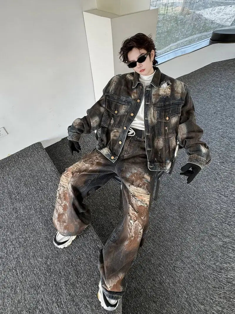 Y2k Distressed Wide Leg Jeans