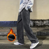 Gemütliche Winter-Fleece-Weite Jeans