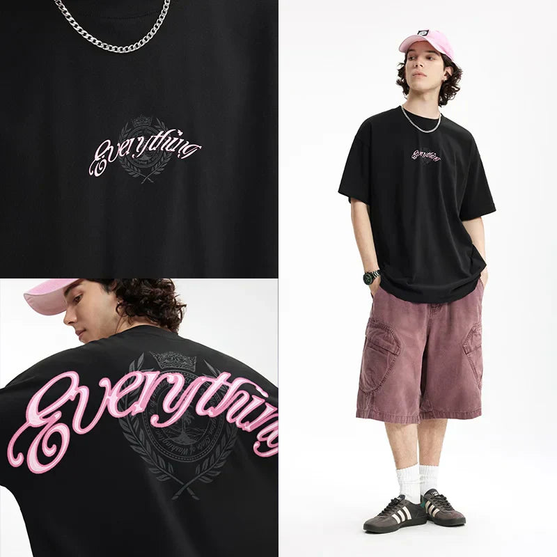 Skating Letter Print T-Shirt