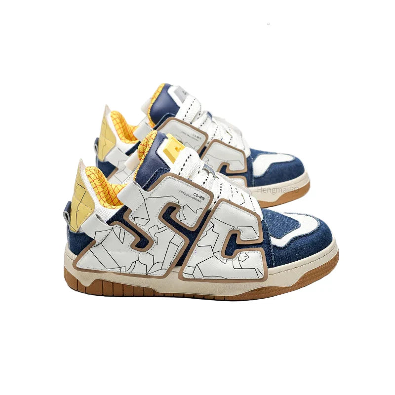 Retro Punk Bunte Schul-Sneaker