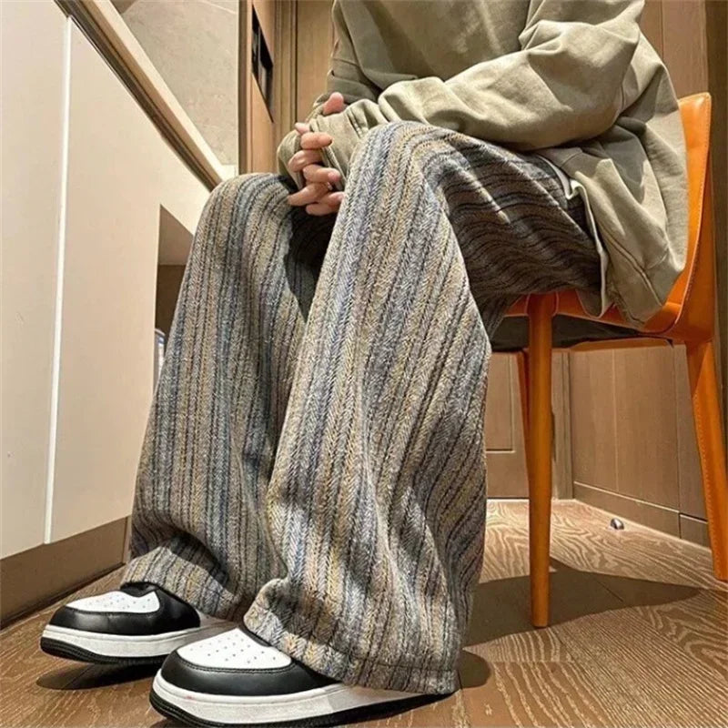 Comfy Woolen Straight Leg Pants