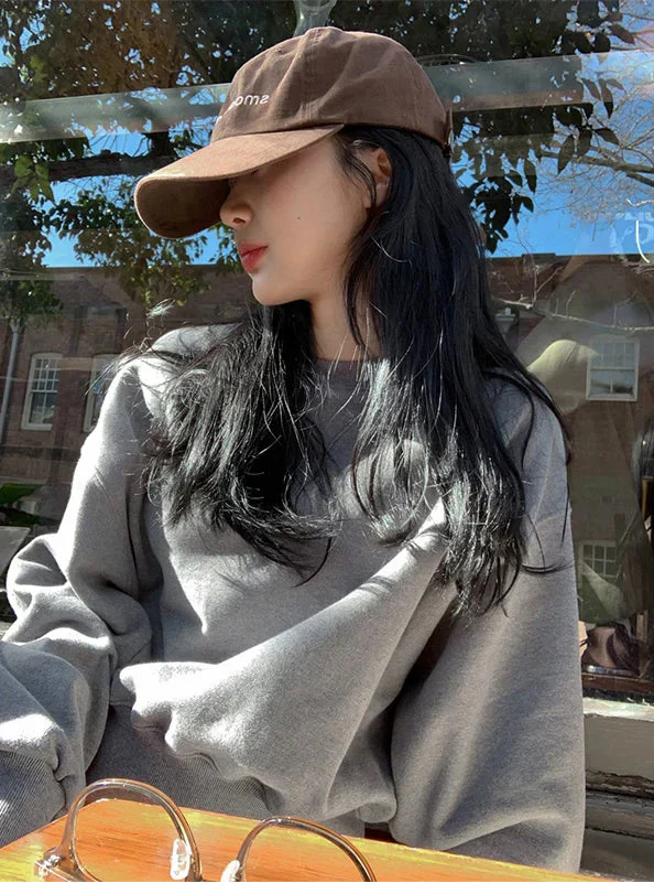 Cozy Solid Color Women's Sweatshirt