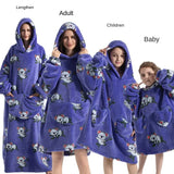 Family Oversize Sherpa Blanket Hoodie
