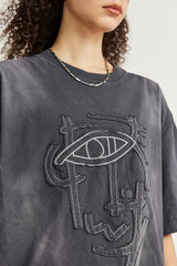 Washed Texture Y2K T-Shirt
