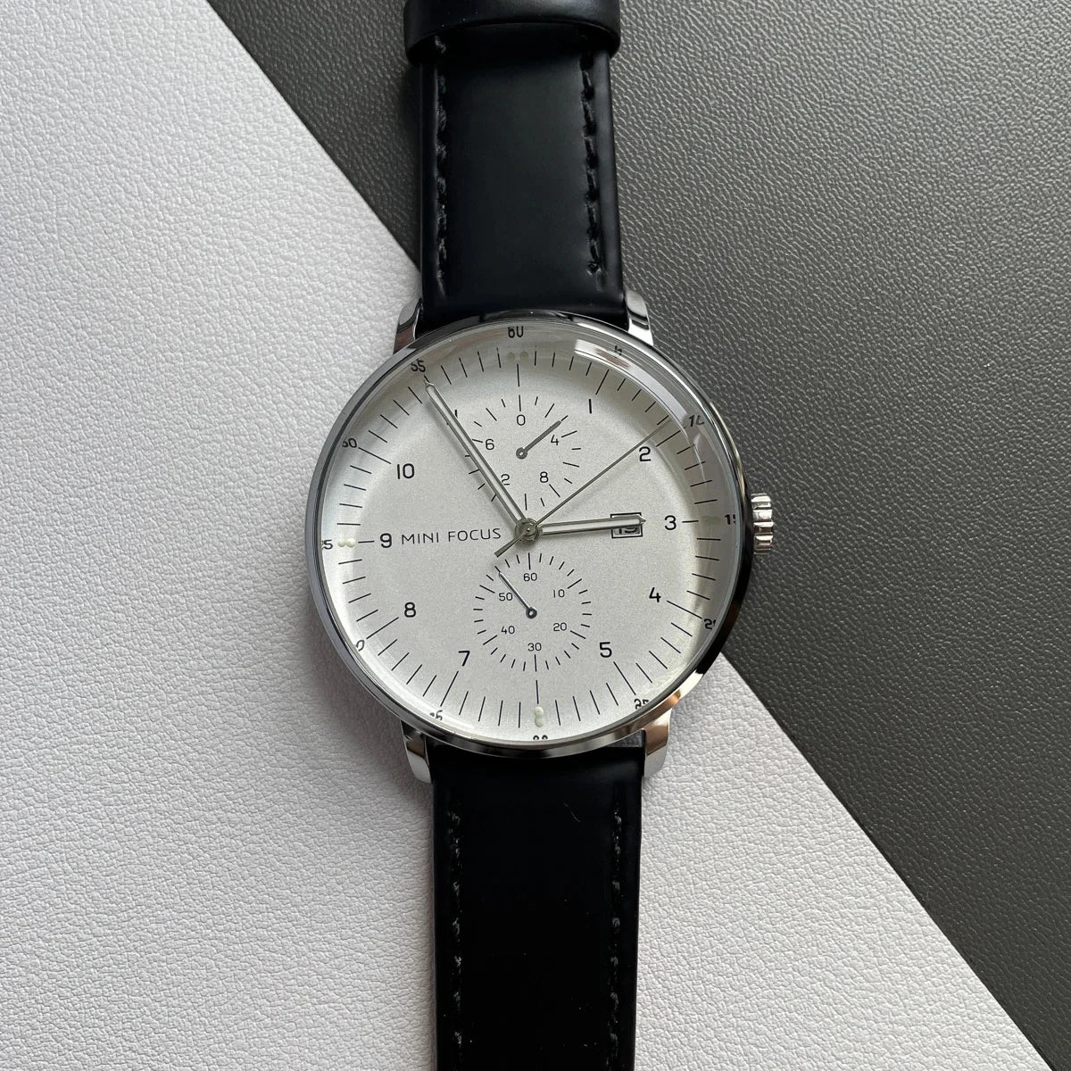Classic Black Leather Watch