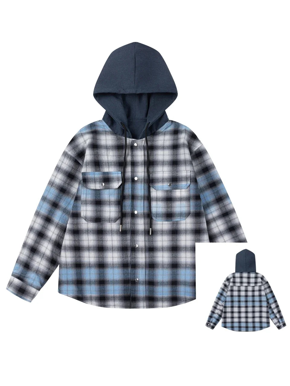 Double-sided Matching Zip-up Hoodie