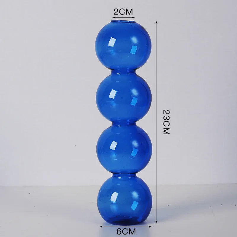 Blue Candle Holder Vase