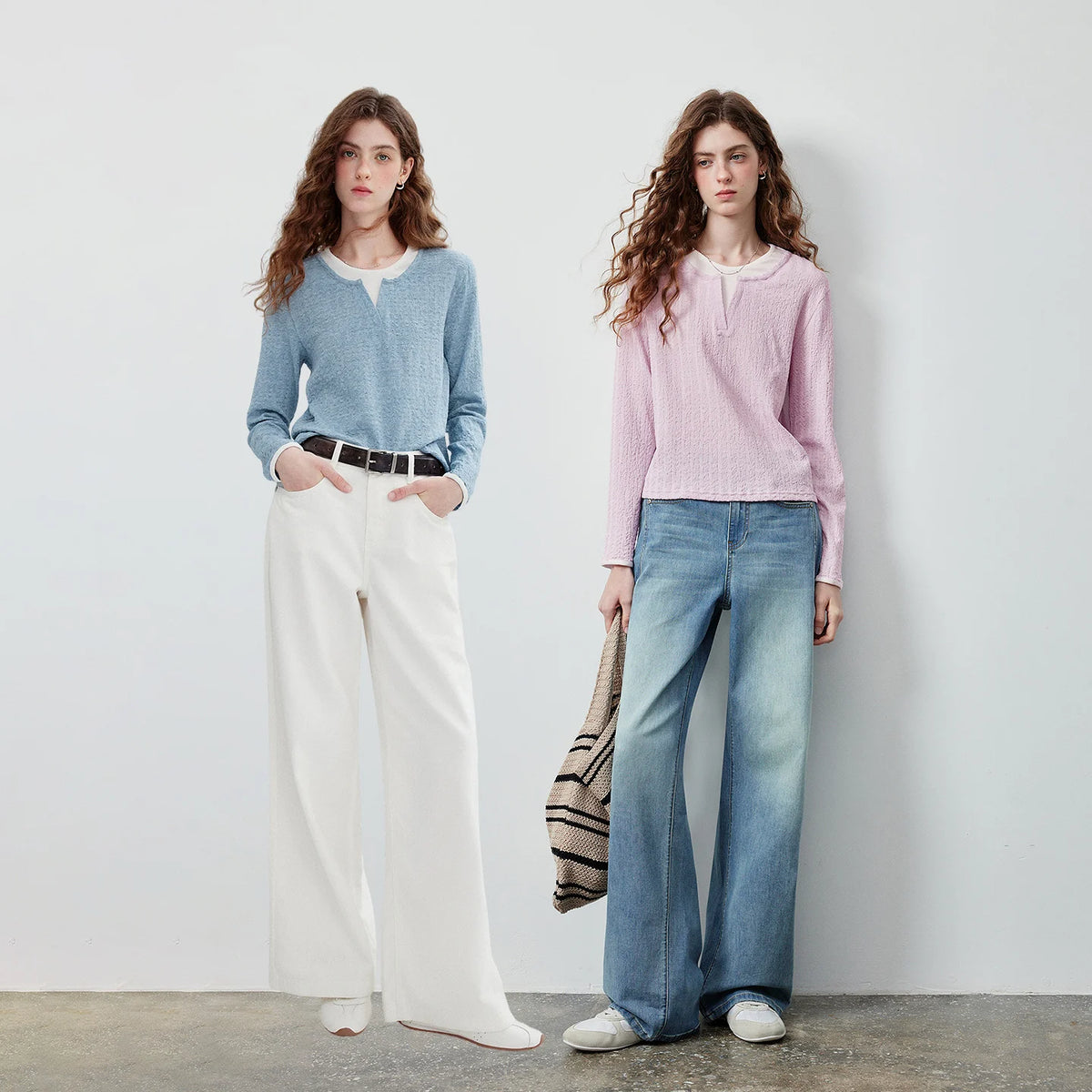 Retro Texture Soft Girl Top