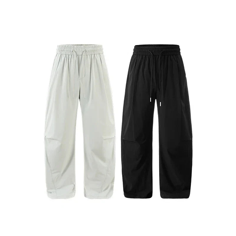 Comfy Baggy Solid Color Parachute Pants
