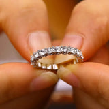Luxus Silber Zirkonring