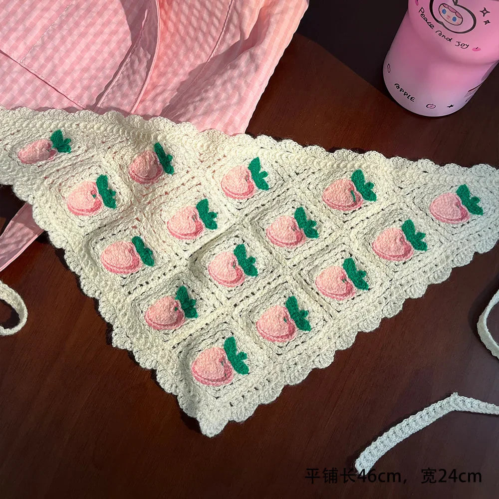 Handmade Knitted Floral Pattern Headbands