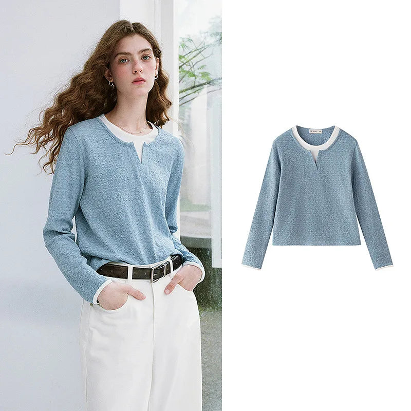 Retro Texture Soft Girl Top