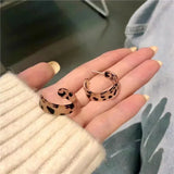 Retro Leopardenohrringe