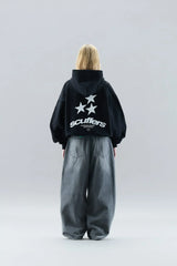 Gothic Star Print Modern Oversized Shirt