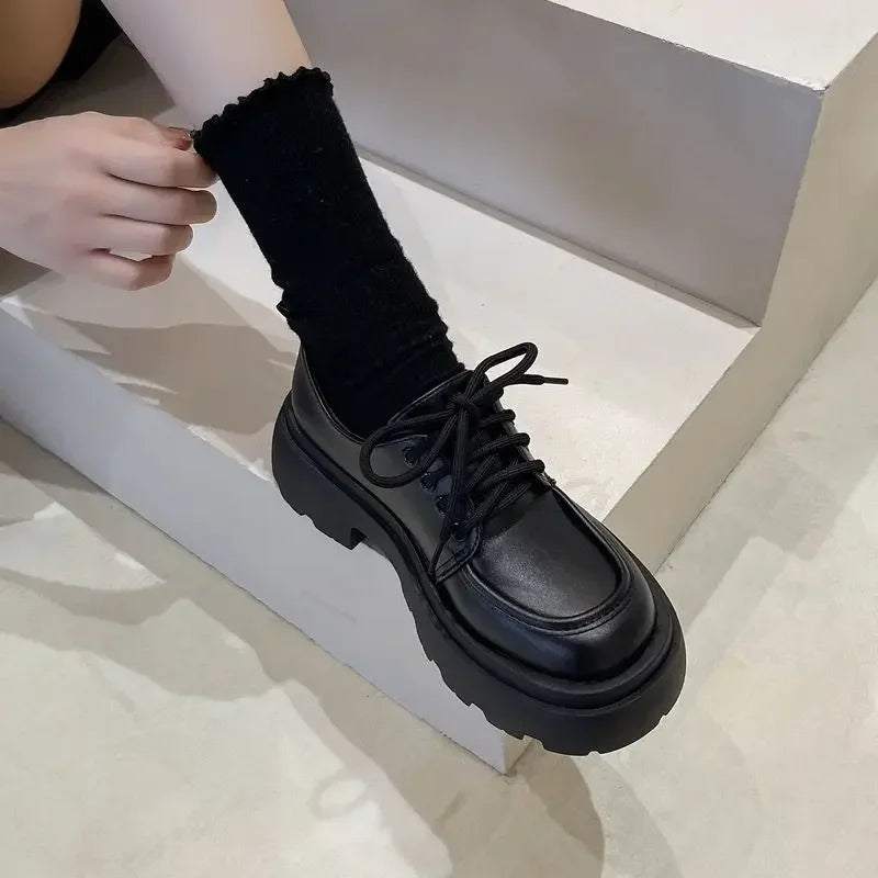Soft Grunge Black Platform Shoes