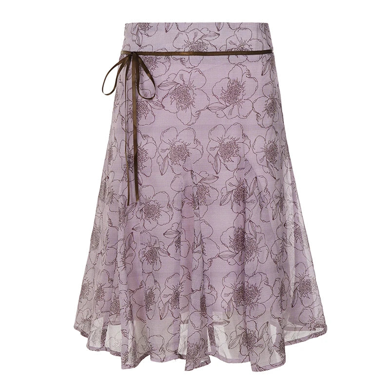 Fairycore Petal Purple Skirt